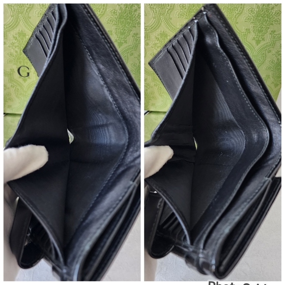 Auth Gucci Guccissima Patent Leather Compact Wallet - Picture 6 of 9